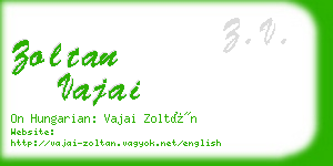 zoltan vajai business card